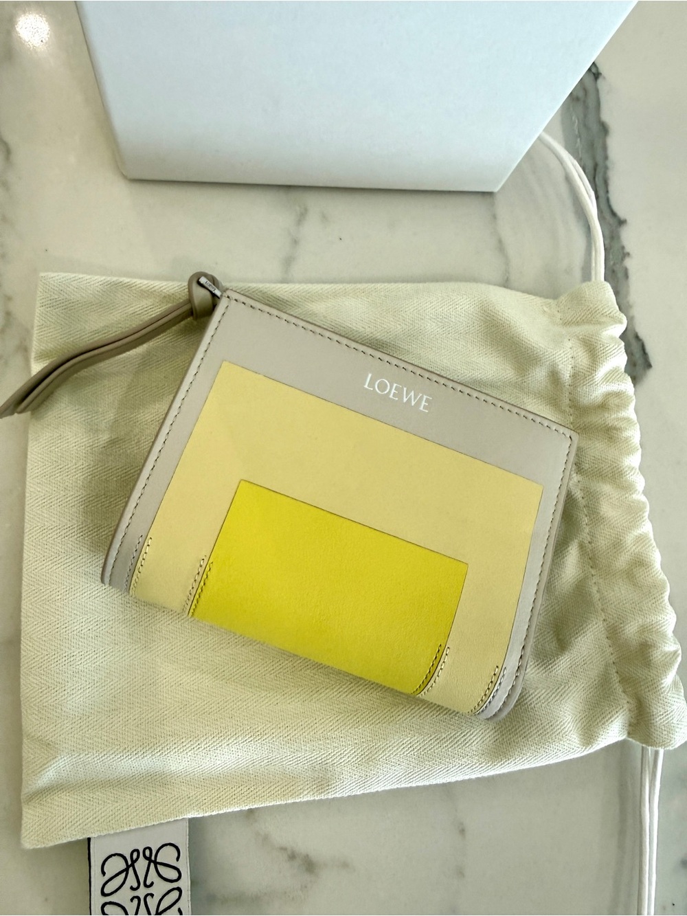Loewe Logo Stamp Compact Wallet